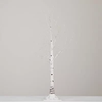 Nearly Natural 3ft Pre-Lit Artificial White Birch With 120 Warm White Led Lights 3 Foot Pre-Lit Birch Christmas Tree
