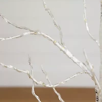 Nearly Natural 4ft Pre-Lit Artificial White Birch With 180 Warm White Led Lights 4 Foot Pre-Lit Birch Christmas Tree