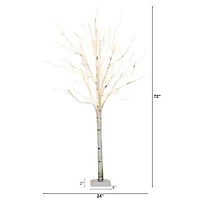 Nearly Natural 6ft Pre-Lit Artificial With 300 Warm White Led Lights Christmas Tree