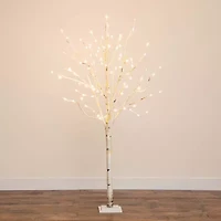 Nearly Natural 6ft Pre-Lit Artificial With 300 Warm White Led Lights Christmas Tree
