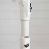Nearly Natural 7ft Pre-Lit Artificial White Birch With 400 Warm White Led Lights 7 Foot Pre-Lit Birch Christmas Tree