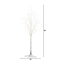 Nearly Natural 8ft Pre-Lit Artificial With 500 Warm White Led Lights Christmas Tree