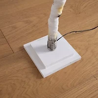 Nearly Natural Pre-Lit Artificial White Birch With White Led Lights Foot Pre-Lit Birch Christmas Tree