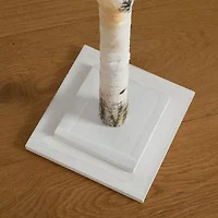 Nearly Natural Pre-Lit Artificial White Birch  With 90 White Led Lights 6 Foot Pre-Lit Birch Christmas Tree