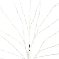 Nearly Natural 24in Pre-Lit Artificial White Birch Branches With 80 Warm White Led Lights 2 Foot Pre-Lit Birch Christmas Tree