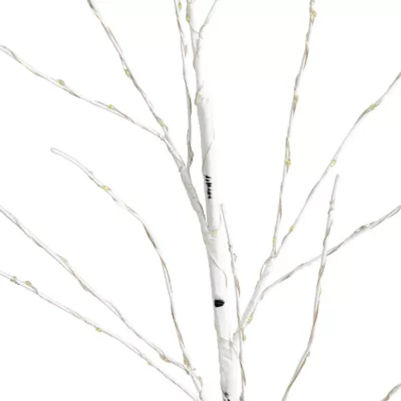 Nearly Natural 36in Pre-Lit Artificial White Birch Branches With 150 Warm White Led Lights 3 Foot Pre-Lit Birch Christmas Tree