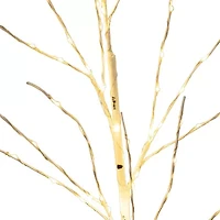 Nearly Natural 36in Pre-Lit Artificial White Birch Branches With 150 Warm White Led Lights 3 Foot Pre-Lit Birch Christmas Tree