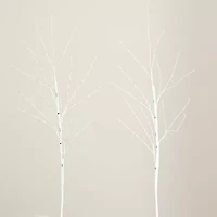 Nearly Natural 36in Pre-Lit Artificial White Birch Branches With 150 Warm White Led Lights 3 Foot Pre-Lit Birch Christmas Tree