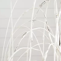 Nearly Natural Pre-Lit Artificial White Weeping Willow With Warm White Led Lights Foot Pre-Lit Willow Christmas Tree