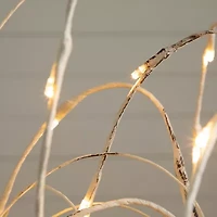 Nearly Natural Pre-Lit Artificial White Weeping Willow With Warm White Led Lights Foot Pre-Lit Willow Christmas Tree