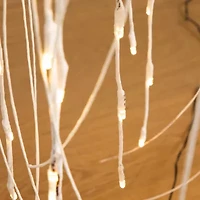 Nearly Natural Pre-Lit Artificial White Weeping Willow With Warm White Led Lights Foot Pre-Lit Willow Christmas Tree