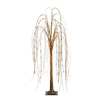 Nearly Natural 4ft Pre-Lit Artificial Willow  With 120 Warm White Led Lights 4 Foot Pre-Lit Willow Christmas Tree