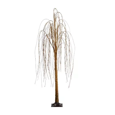 Nearly Natural 6ft Pre-Lit Artificial Willow  With 160 Warm White Led Lights 6 Foot Pre-Lit Willow Christmas Tree