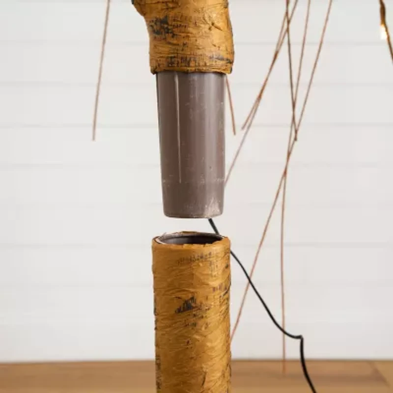 Nearly Natural 6ft Pre-Lit Artificial Willow  With 160 Warm White Led Lights 6 Foot Pre-Lit Willow Christmas Tree