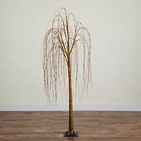 Nearly Natural 6ft Pre-Lit Artificial Willow  With 160 Warm White Led Lights 6 Foot Pre-Lit Willow Christmas Tree