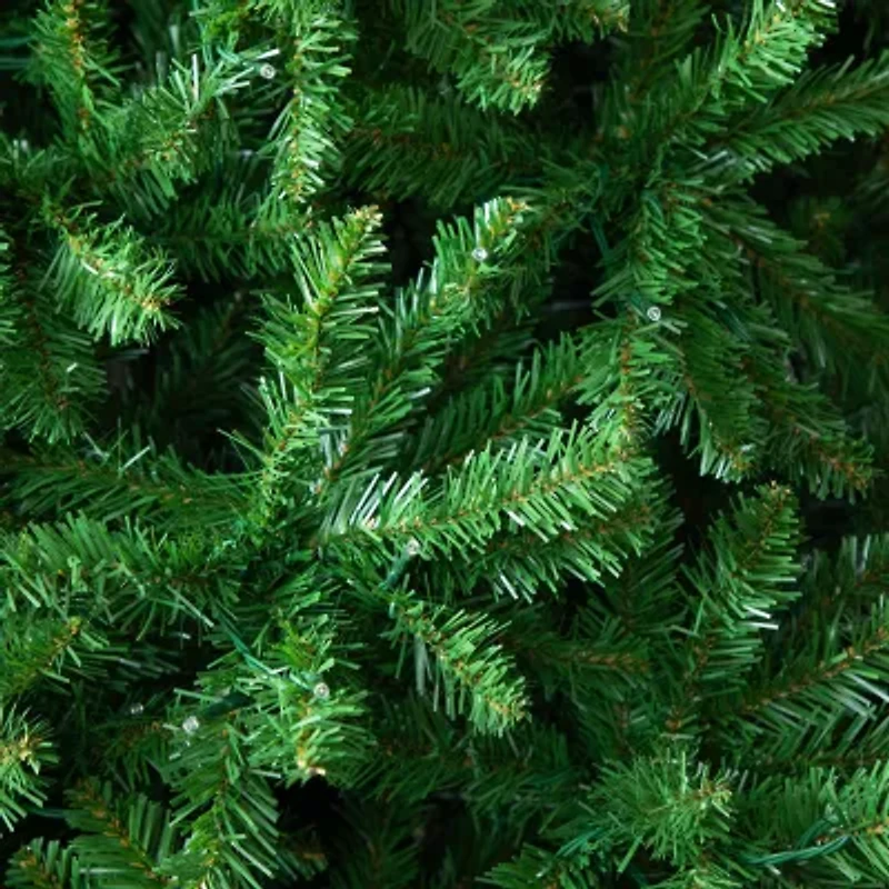 Nearly Natural Artificial Slim Green Mountain Pine  With 1600 Warm White Led Lights And 4660 Branches 14 Feet Pre-Lit Pine Christmas Tree