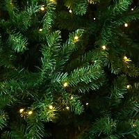 Nearly Natural Artificial Slim Green Mountain Pine  With 1600 Warm White Led Lights And 4660 Branches 14 Feet Pre-Lit Pine Christmas Tree