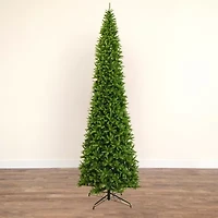 Nearly Natural 15ft Artificial Slim Green Mountain Pine  With 1900 Warm White Led Lights And 5460 Branches Pre-Lit Pine Christmas Tree