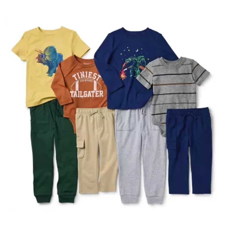 Okie Dokie Baby Boys Crew Neck Long Sleeve Bodysuit