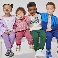 Okie Dokie Toddler Girls Cuffed Regular Fit Fleece Jogger Pant