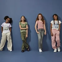 Thereabouts Cargo Little & Big Kid Girls Cuffed Relaxed Fit Jogger Pant