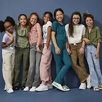 Thereabouts Cargo Little & Big Kid Girls Cuffed Relaxed Fit Jogger Pant