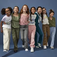 Thereabouts Cargo Little & Big Kid Girls Cuffed Relaxed Fit Jogger Pant