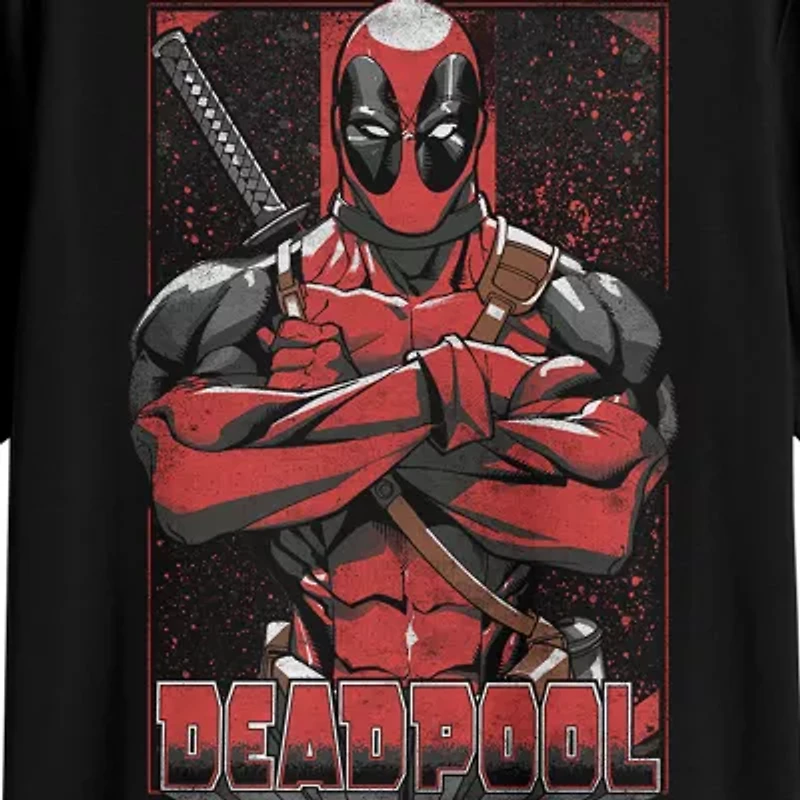 Mens Short Sleeve Deadpool Graphic T-Shirt
