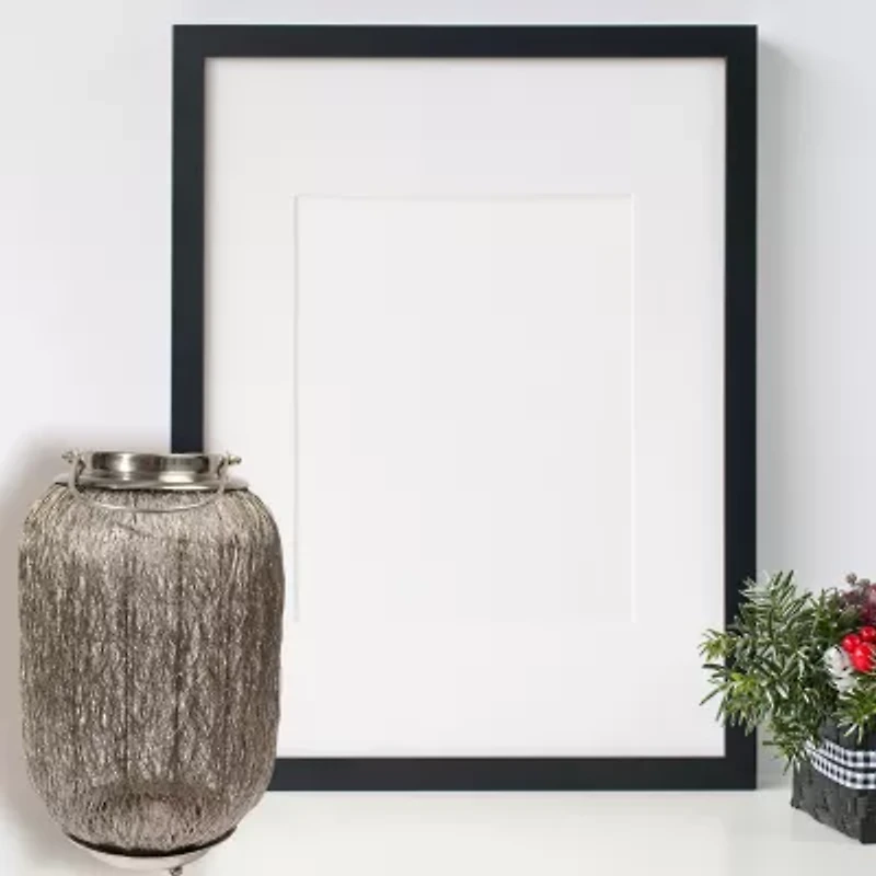 27.25'' Beach Day Contemporary Chic Extra Large Wire Woven Hurricane Pillar Candle Holder