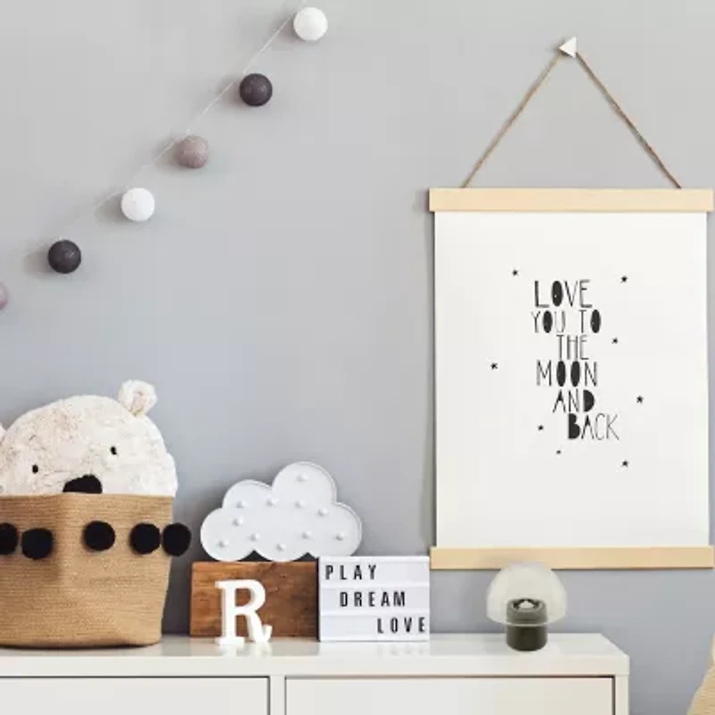 9.75'' Transparent Glass Pillar Candle Holder with Wooden Base