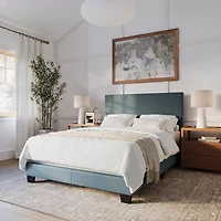 Modern Upholstered Rectangle Bed