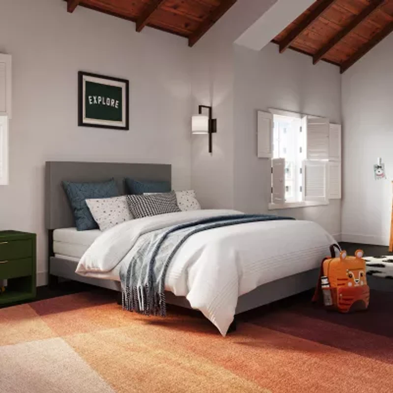 Modern Upholstered Rectangle Bed