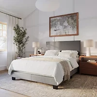 Modern Upholstered Rectangle Bed