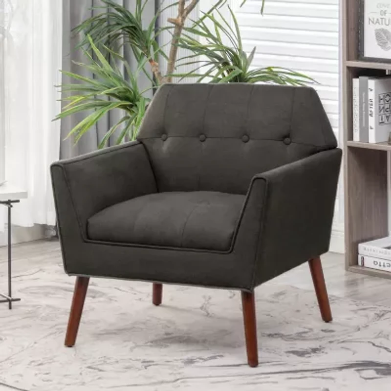 Take-A-Seat Andy Mid Century Modern Accent Lounge Armchair
