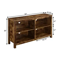 Montana Highboy TV Stand With Shelves