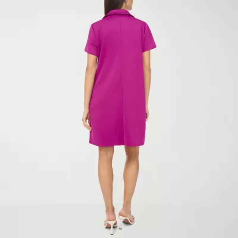 MSK Womens Short Sleeve Shift Dress