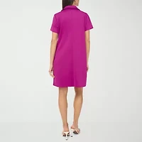 MSK Womens Short Sleeve Shift Dress