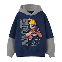 Little & Big Kid Boys Long Sleeve Naruto Fleece Hoodie
