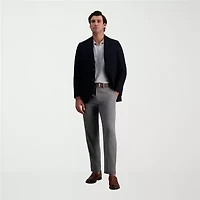 Haggar Cool Right Performance Flex Mens Straight Fit Flat Front Pant