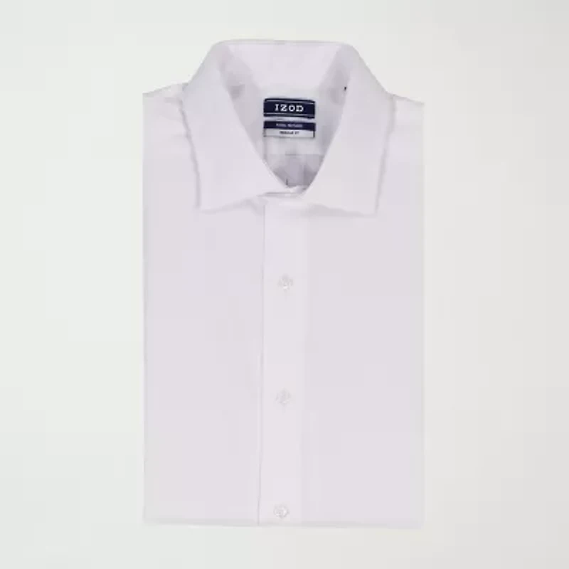 IZOD Royal Textured Mens Easy Care Wrinkle Free Long Sleeve Dress Shirt