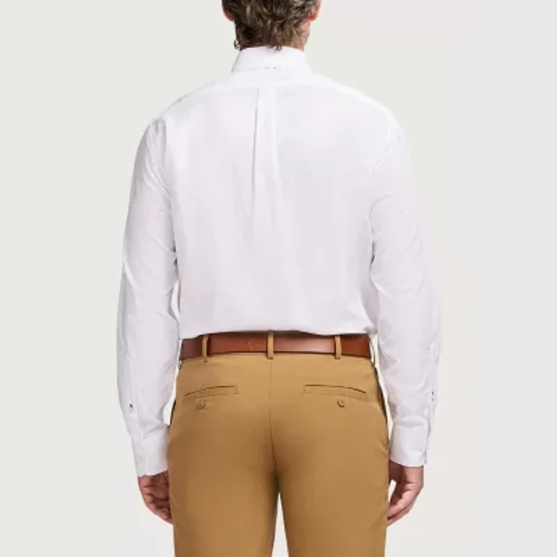 IZOD Royal Textured Mens Easy Care Wrinkle Free Long Sleeve Dress Shirt