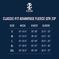 IZOD Advantage Performance Mens Long Sleeve Quarter-Zip Pullover