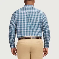 IZOD Performance Comfort Mens Long Sleeve Classic Fit Big and Tall Button-Down Shirt
