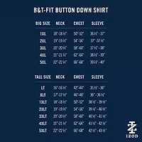 IZOD Performance Comfort Mens Long Sleeve Classic Fit Big and Tall Button-Down Shirt