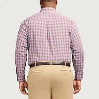 IZOD Performance Comfort Mens Long Sleeve Classic Fit Big and Tall Button-Down Shirt