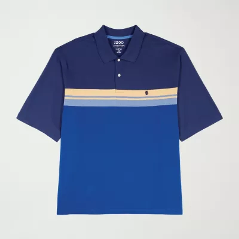IZOD Advantage Performance Big and Tall Mens Classic Fit Short Sleeve Polo Shirt