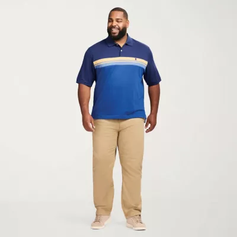 IZOD Advantage Performance Big and Tall Mens Classic Fit Short Sleeve Polo Shirt