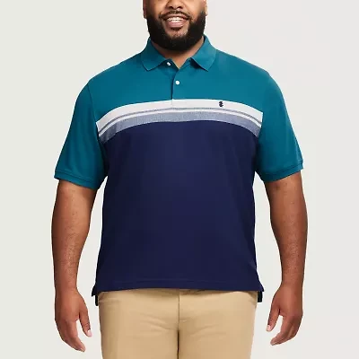 IZOD Advantage Performance Big and Tall Mens Classic Fit Short Sleeve Polo Shirt