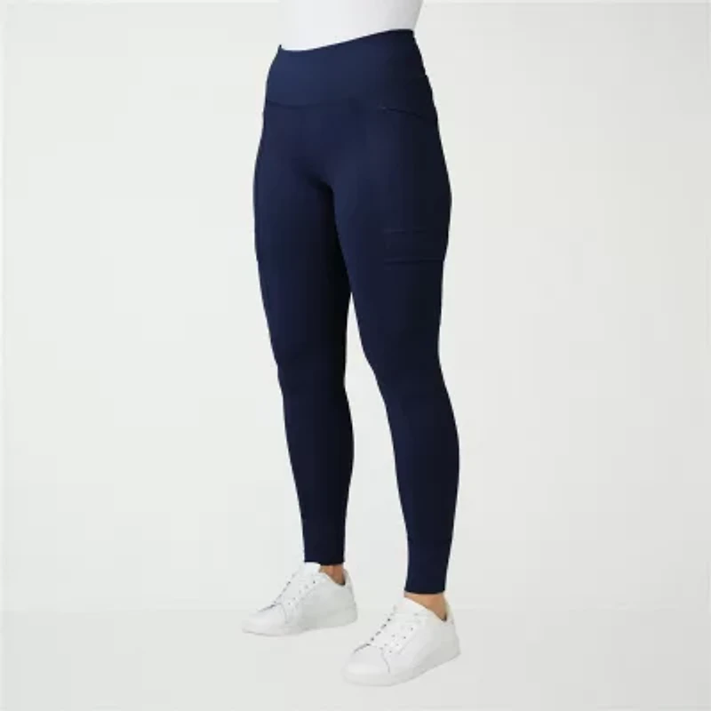 Free Country Womens Moisture Wicking High Rise Knit 27 1/2" Full Length Leggings