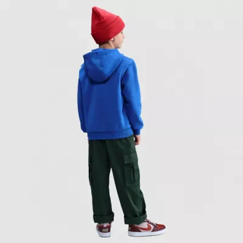 Nike Club Big Kid Unisex Long Sleeve Fleece Active Hoodie